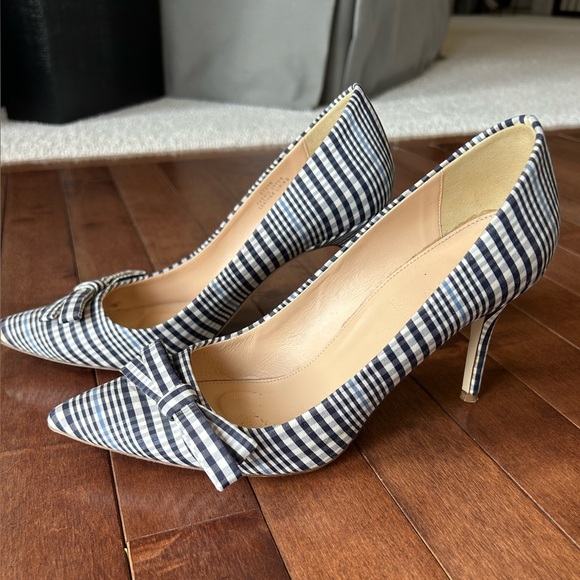 J. Crew Women’s Elsie Plaid Pumps with Bow Size 7 - Picture 5 of 7